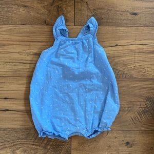 Sleeveless cotton romper suit